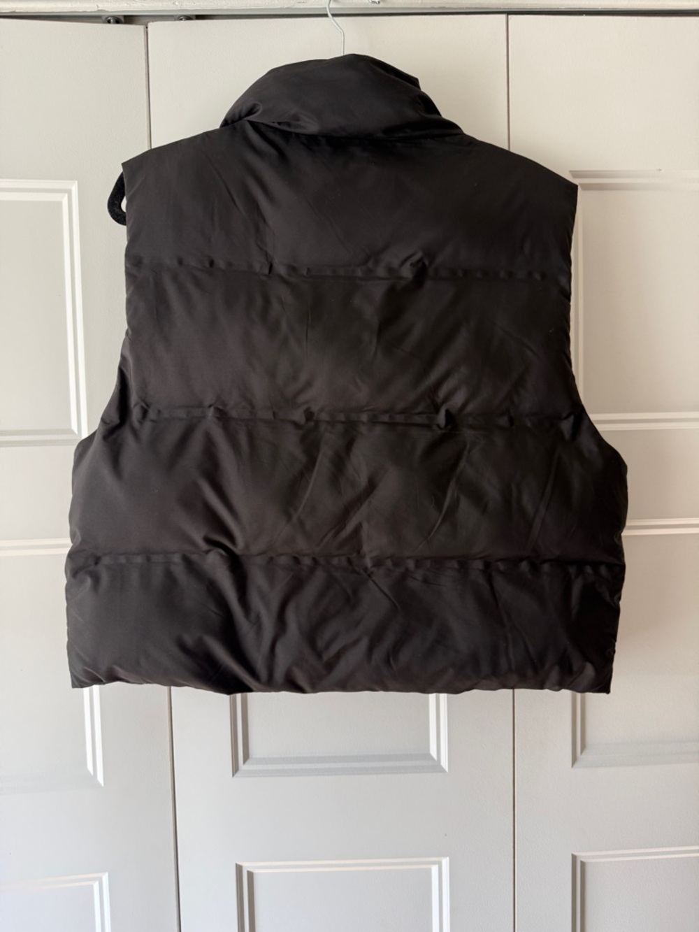 Zara Black Puffer Vest - SZ M - Picture 6 of 12